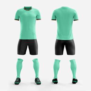 Conjunto de Uniformes de Fútbol Personalizados al por Mayor, Nuevo Diseño, Camiseta de Fútbol para Hombre, Conjunto de Camisetas de Fútbol de Poliéster de Secado Rápido y Económico - Product Image 3