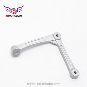 Supports de <span class=keywords><strong>pare</strong></span>-<span class=keywords><strong>brise</strong></span> inférieurs gauche/droite en fonte d'aluminium ADC12 peints en argent pour moto ZONSHEN 125ET, garantie 1 an - Product Image 6