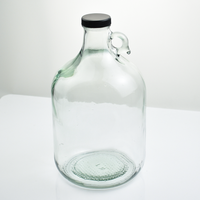 Vente en gros de bouteilles en verre de 5 litres Demijohn avec bouchon à vis comme petit fermentateur