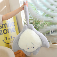 Raie manta volante en peluche super douce en coton PP, adorable poupée raie, coussin, créature marine