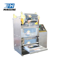 Machine de scellage semi-automatique électrique pour barquettes, idéale pour l'emballage alimentaire et de produits sur table, avec scellage thermique efficace