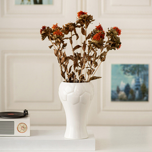 Contemporary Stylish Soccer World Champion Trophy Shaped White Ceramic <strong>Vase</strong> <strong>Flower</strong> <strong>Vase</strong> Table <strong>Vase</strong> - Product Image 4