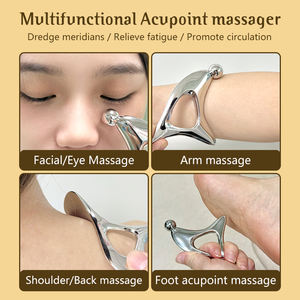 Metalen Gua Sha & Baggeren Acupressuur Gereedschap Driehoek Vink Massageapparaat Voor Gezicht Voet-En Beenwervels Slag Body Application Rod Tool - Product Image 3