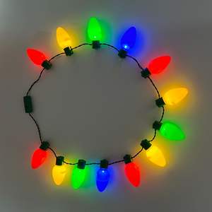 Led Natal Corda Lâmpada Iluminar Colorido Flash Colar Brilho Brinquedo - Product Image 2