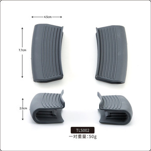 คลิปหนีบหม้อซิลิโคนกันความร้อน 7.7 ซม. ปลอกหุ้มด้ามจับแบบหนาสำหรับป้องกันเครื่องครัว - Product Image 1