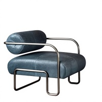Canapé en velours rembourré pour salon moderne, fauteuil de loisirs au design élégant, structure en bois, idéal pour la lecture et la détente dans la chambre ou la salle à manger