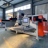 Scie à pont à cinq axes RBB HQ-3220D pour pierre, granit et marbre, 1200 mm, 29 kW, avec ventouse, écologique et automatique