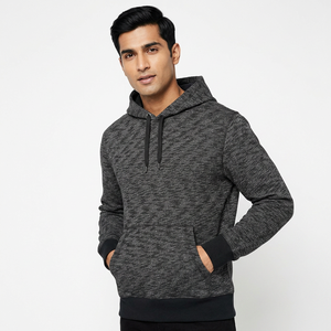 Sudadera con capucha básica gruesa de 500-400 g/m² para hombre, de algodón, oversize, de felpa, personalizable, de fabricante, de peso pesado, estilo cropped. - Product Image 1