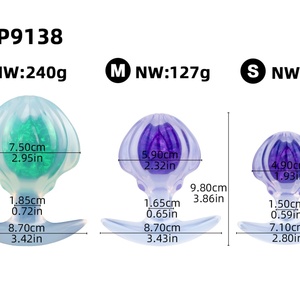 ปลั๊กก้นรูปเปลือกหอย CF-P9138 ลูกบอลแก้ว ของเล่นสำหรับผู้ใหญ่ ซิลิโคนนุ่ม ของเล่นขยายช่องคลอดและทวารหนัก กระตุ้นก้น ของเล่นทางเพศสำหรับทุกเพศ ขายส่ง - Product Image 3