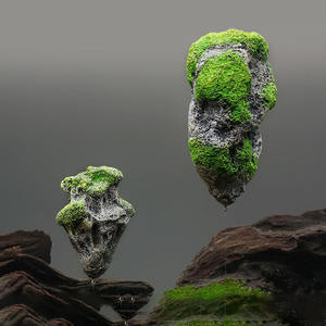 Pierre artificielle flottante suspendue pour aquarium, paysage aquatique, avatar, roche ponce, rocaille - Product Image 3