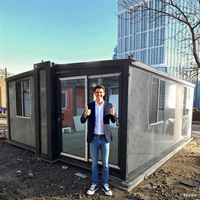 WinFair Arabie Saoudite Style Moderne 20Ft Préfabriqué Plage Pliant Modulaire Expandale Container House Australie Granny Flat