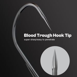 Nouveaux hameçons à tête plombée Ned à large ouverture pour la pêche au bar, pour les techniques finesse N, attire la truite, le requin, le marlin en eau salée, leurre de pêche - Product Image 4