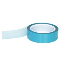 Ruban adhésif PET bleu résistant à la chaleur haute température, film PET polyester acrylique sans résidu, fixation pour réfrigérateur, imprimante
