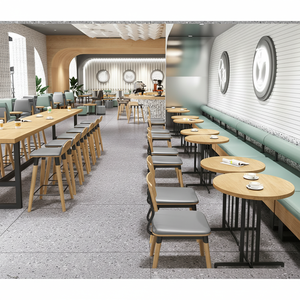 เฟอร์นิเจอร์บาร์และร้านอาหารเชิงพาณิชย์, เฟอร์นิเจอร์สำหรับจัดเลี้ยง, โต๊ะและเก้าอี้ร้านอาหารฟาสต์ฟู้ดสำหรับขาย - Product Image 1