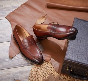 <span class=keywords><strong>Chaussures</strong></span> <span class=keywords><strong>bateau</strong></span> décontractées en cuir véritable faites à la main pour hommes, mocassins penny, <span class=keywords><strong>chaussures</strong></span> habillées pour hommes, <span class=keywords><strong>chaussures</strong></span> de marque pour hommes - Product Image 2