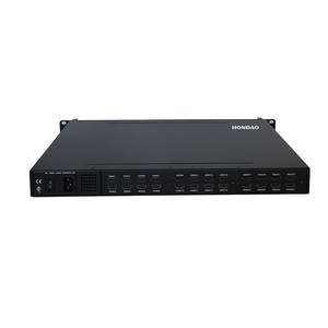 HONDAO ECD2416 HD ISDB-T DVB-C/DVB-T/DVB-T2 변조기 디지털 케이블 <span class=keywords><strong>TV</strong></span> 인코더 16/24 RF MPEG-4 H.264 <span class=keywords><strong>TV</strong></span> 방송 장비 - Product Image 3