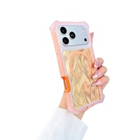Coque de téléphone rigide magnétique en acrylique laser motif plume trois-en-un pour iPhone 18 Pro Max 17 Pro Max 16 Pro 15 14 13 – Vente en gros