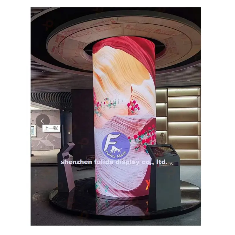 fulida made display brand P3 flexible led sign board flexible led panel indoor led screen display Advertising Digital Signage