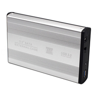 Carcasa Externa para Disco Duro Bajeal Modelo 002 de Alta Velocidad, 3.5 Pulgadas, USB 3.0, SATA, Aleación de Aluminio, Negro/Blanco, en Stock