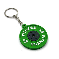Porte-clés Disque de Poids 3D en PVC Personnalisable – Porte-clés Fitness Disque de Poids