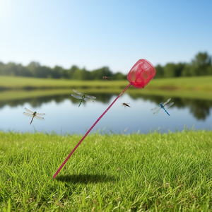 Rete da pesca Salabre con manico lungo 125 cm per catturare pesci e insetti, uso esterno - Product Image 3