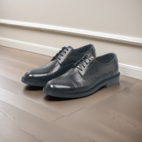 Chaussures de mariage pour homme en cuir de veau véritable avec logo personnalisé, à lacets, respirantes, confortables, de haute qualité italienne