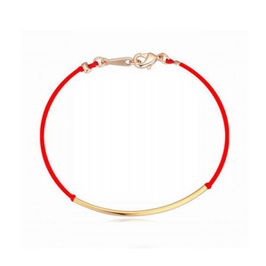 <b>Red</b> String <b>Bracelet</b> Rose Gold Chain White Crystal Bezel Setting Gift For Women Fashion Jewelry - Product Image 3