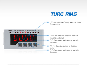 Đồng Hồ Kỹ Thuật Số Một Pha Hai Dây Đồng Hồ Vạn Năng A V HZ W Với Công Suất Phản Ứng RS485 Máy Đo Vu - Product Image 4