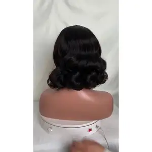 Wig Human Hair Lac Front Brazilian, 13*4 Yaki Straight Wig Sexy, Curly Cuticle Aligned Lace Front Wig