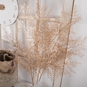 Bouquet de fleurs artificielles CallaFloral, finition dorée, décoration intérieure, matière plastique, décoration de Noël pour la maison - Product Image 1