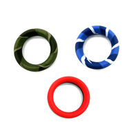 Anneaux de pénis en silicone pour hommes, jouets sexuels pour adultes, diamètre intérieur 36 mm, 44 mm, 50 mm, noir, rouge, pour rester érigé, anneaux sexuels en silicone de grande taille