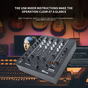 M4 - มิกเซอร์ดีเจแบบ 3 แชนแนล, ติดตั้งบนแร็คได้ พร้อม EQ 3 แบนด์, ช่องต่อไมโครโฟน และครอสเฟดเดอร์แบบเปลี่ยนได้พร้อมฟังก์ชัน Reverse - Product Image 4