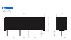 リードスイッチリレーBL-JDQ-SHR12-1A13-D4K小型5V/12/24VDC 4ピンリレー電子部品サプライヤー - Product Image 2