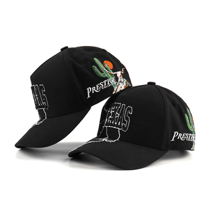 Nón kết nam 5 mảnh, vành cong, <span class=keywords><strong>logo</strong></span> thêu <span class=keywords><strong>3D</strong></span> tùy chỉnh, kiểu dáng A-frame, hai màu, khóa snapback - Product Image 2