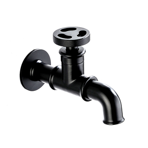 <span class=keywords><strong>Robinet</strong></span> mural moderne pour toilettes Euro Matte, petit <span class=keywords><strong>robinet</strong></span> à bec, <span class=keywords><strong>robinet</strong></span> de jardin, <span class=keywords><strong>robinet</strong></span> de machine à laver, rétro contemporain, extérieur noir - Product Image 1