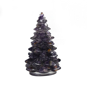 Mini Arbre de Noël en Résine pour Décoration Intérieure, Ornements de Bureau de Noël, Ensemble Décoratif Minimaliste Moderne Style Instagram - Product Image 5
