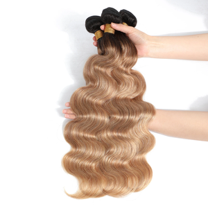 Extensioni di Capelli Umani Biondo Miele, Ondulati, 1 3 4 Fasci di Capelli Brasiliani 100% Remy, Offerta Speciale - Product Image 1