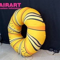 Modèle gonflable de bagel d'accessoires de publicité d'images en direct, décoration gonflable de ballon de pain