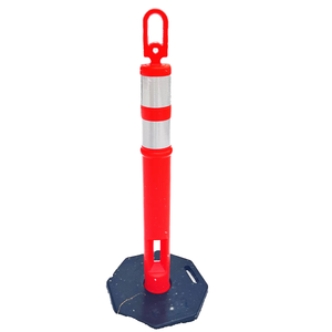 Trafik plastik yansıtıcı t-top PVC Delineator sonrası turuncu trafik uyarı baba - Product Image 1