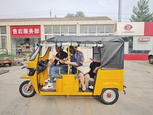 Tricycle électrique de passager à 3 roues de TukTuk de passager de fer de haute qualité <span class=keywords><strong>pour</strong></span> le véhicule d'autobus touristique ouvert - Product Image 6