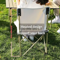Chaise et tabouret pliants d'extérieur, portables, pour camping, pêche, croquis, mobilier d'extérieur avec dossier