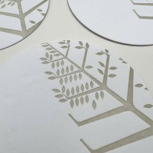 Custom Round Thin Coasters <b>Paper</b> Disposable <b>Paper</b> Coaster Customized Logo - Product Image 5