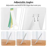 Espejo de Maquillaje LED de Escritorio MLG Personalizado OEM ODM Icon Travel, Táctil Inteligente, Regulable, Portátil, con Soporte Plegable Ajustable e Iluminado