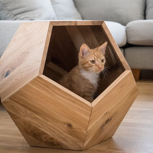 Haustiermöbel aus Holz Katzenhöhle Katzennest Katzenhaus - Product Image 1