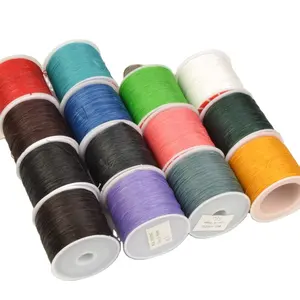 Eco-friendly Wholesale Optional Colors DIY Handmade 28g Leather Sewing 0.6mm Round Wax Thread