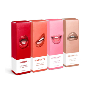 Boîte à rouge à lèvres minimaliste avec design à pliage plat, impression monochrome et emplacement précis pour les marques cosmétiques contemporaines - Product Image 5