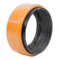 Roue motrice en PU pour chariot élévateur, moyeu concave à six trous 210*70/83mm pour transpalette électrique de type EP