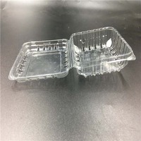 Wegwerp transparante 4.4 oz blauwe bes plastic clamshell punnet 125g plastic kersen blisterverpakking voor vers fruit