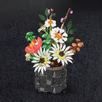 Mould King 24107 2025 Nuevo Juego de Bloques de Construcción de Ladrillos con Diseño de Flor Margarita, Modelo de Jardín para Armar, Juguete para Niñas, Regalo para Niñas