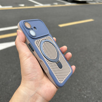 Funda Resistente al Calor para iPhone 12 13 14 15 16 17 18 Pro Max, Funda para iPhone 17 Pro Max con Soporte Azul